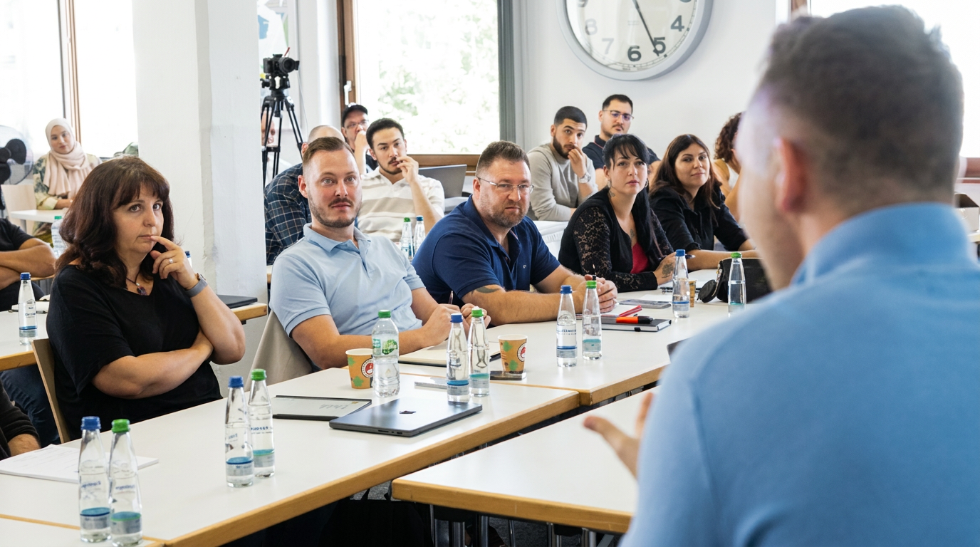 Teilnehmer im Workshop